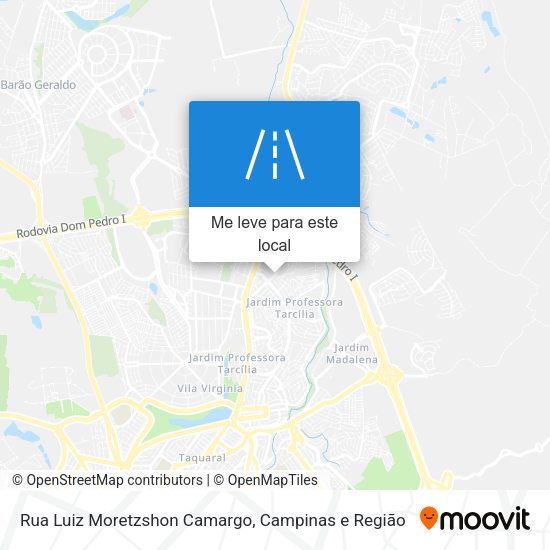 Rua Luiz Moretzshon Camargo mapa
