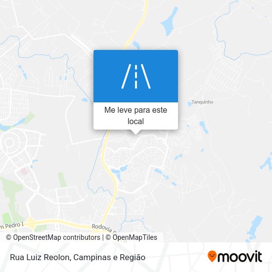 Rua Luiz Reolon mapa