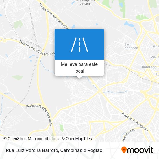 Rua Luíz Pereira Barreto mapa
