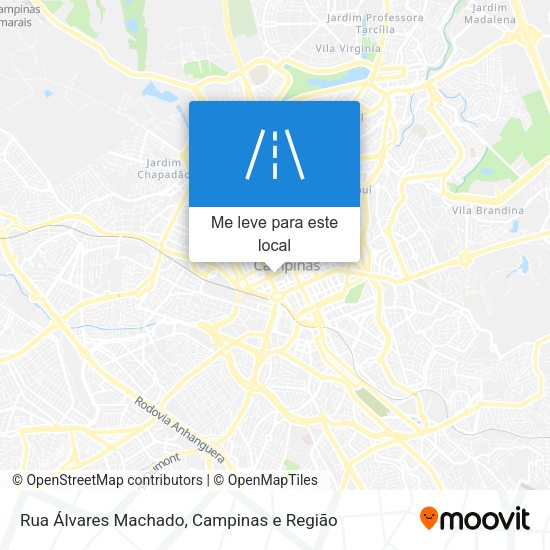 Rua Álvares Machado mapa