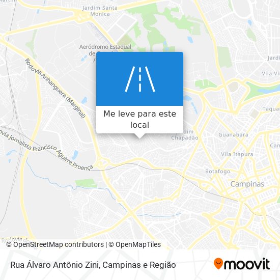 Rua Álvaro Antônio Zini mapa