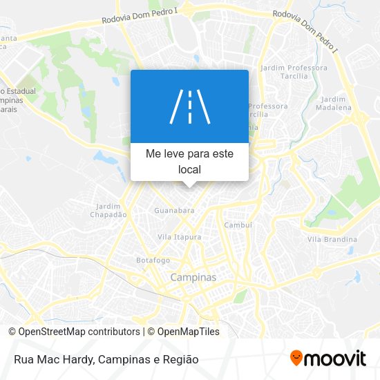 Rua Mac Hardy mapa