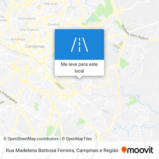 Rua Madelena Barbosa Ferreira mapa