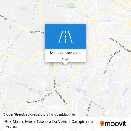 Rua Madre Maria Teodora De Voiron mapa