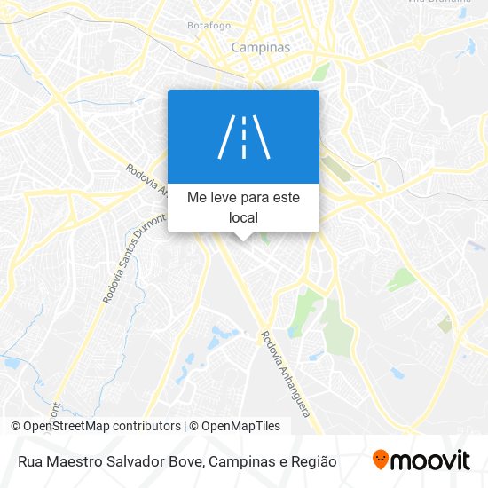 Rua Maestro Salvador Bove mapa