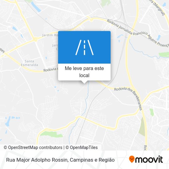 Rua Major Adolpho Rossin mapa