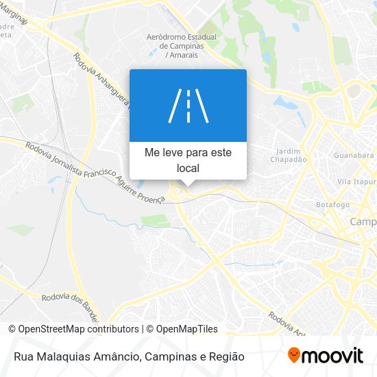 Rua Malaquias Amâncio mapa