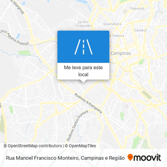 Rua Manoel Francisco Monteiro mapa