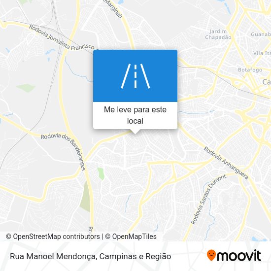 Rua Manoel Mendonça mapa