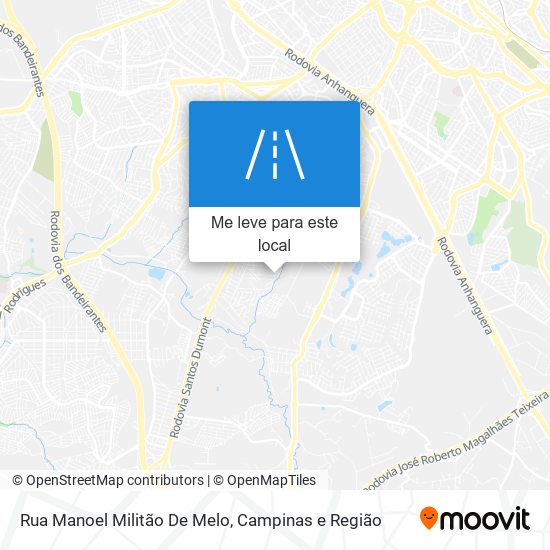 Rua Manoel Militão De Melo mapa