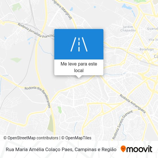 Rua Maria Amélia Colaço Paes mapa