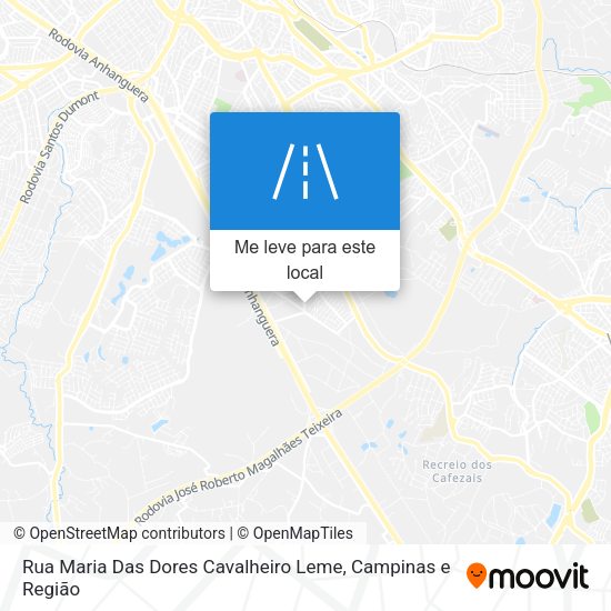 Rua Maria Das Dores Cavalheiro Leme mapa