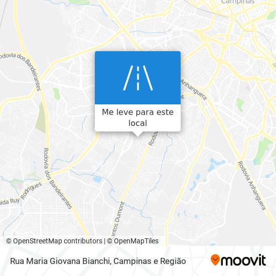 Rua Maria Giovana Bianchi mapa