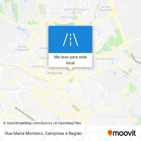 Rua Maria Monteiro mapa