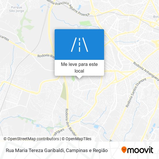 Rua Maria Tereza Garibaldi mapa