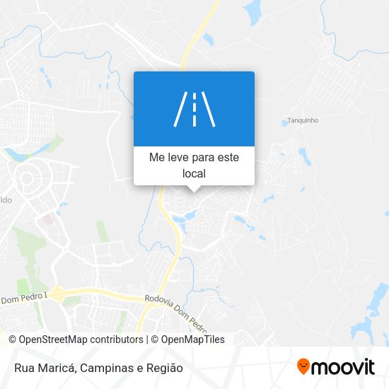 Rua Maricá mapa