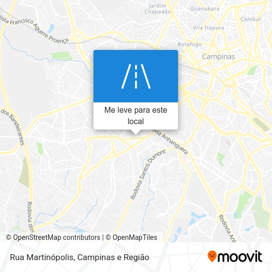 Rua Martinópolis mapa