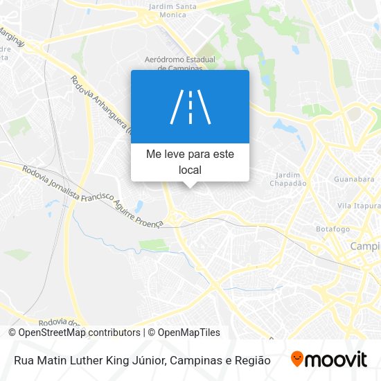 Rua Matin Luther King Júnior mapa