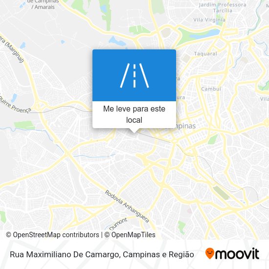 Rua Maximiliano De Camargo mapa