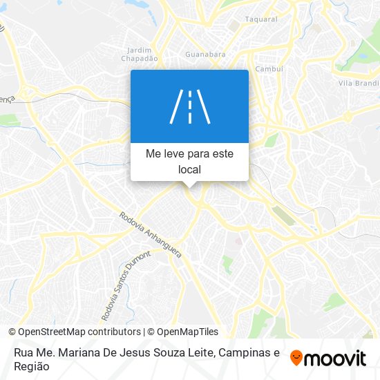 Rua Me. Mariana De Jesus Souza Leite mapa