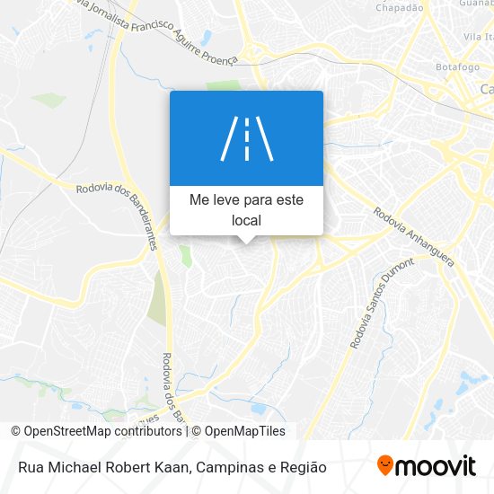 Rua Michael Robert Kaan mapa