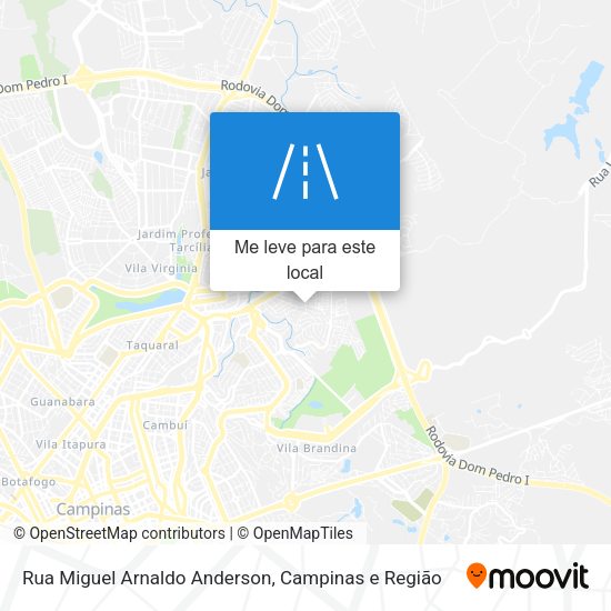 Rua Miguel Arnaldo Anderson mapa