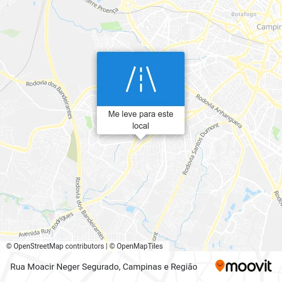 Rua Moacir Neger Segurado mapa