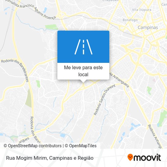 Rua Mogim Mirim mapa