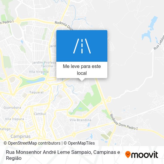 Rua Monsenhor André Leme Sampaio mapa