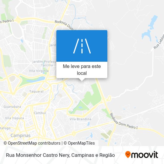 Rua Monsenhor Castro Nery mapa