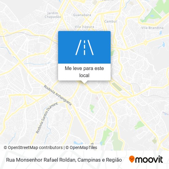 Rua Monsenhor Rafael Roldan mapa