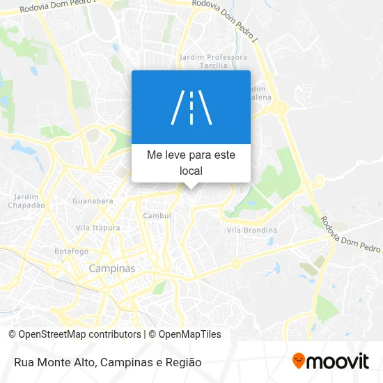 Rua Monte Alto mapa