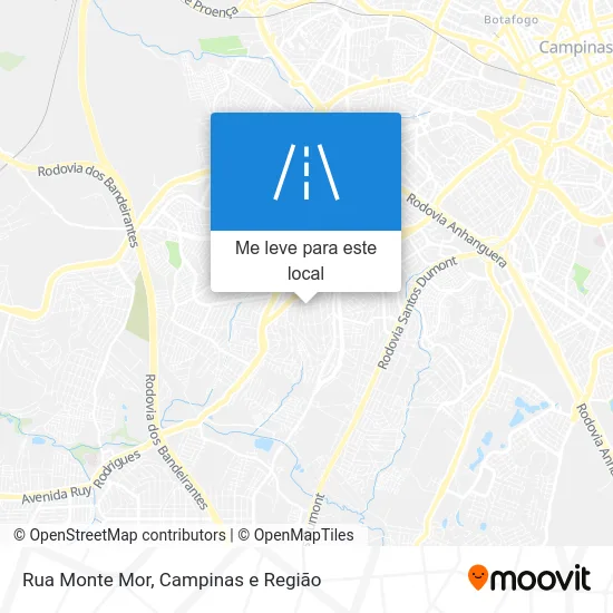 Rua Monte Mor mapa