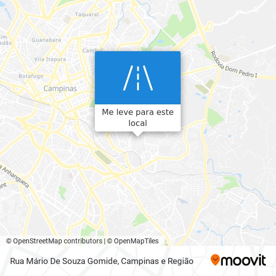 Rua Mário De Souza Gomide mapa