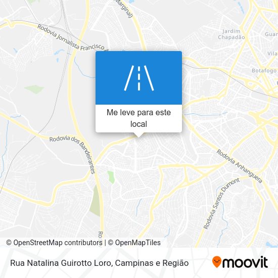 Rua Natalina Guirotto Loro mapa