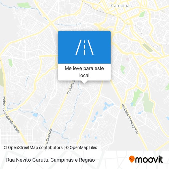 Rua Nevito Garutti mapa