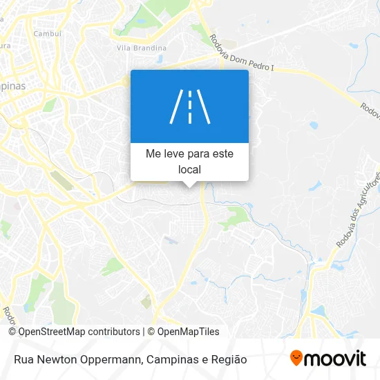 Rua Newton Oppermann mapa