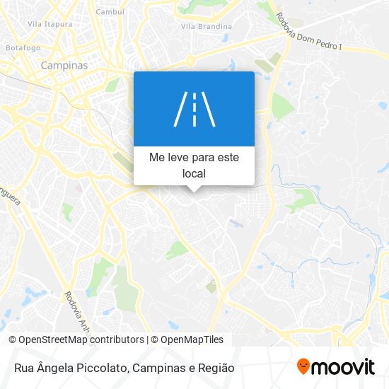 Rua Ângela Piccolato mapa