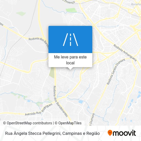 Rua Ângela Stecca Pellegrini mapa