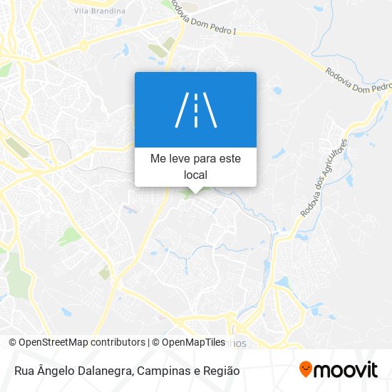 Rua Ângelo Dalanegra mapa