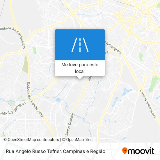 Rua Ângelo Russo Tefner mapa