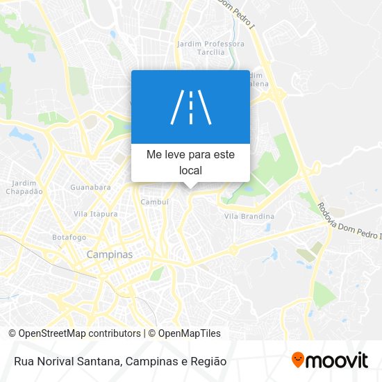 Rua Norival Santana mapa