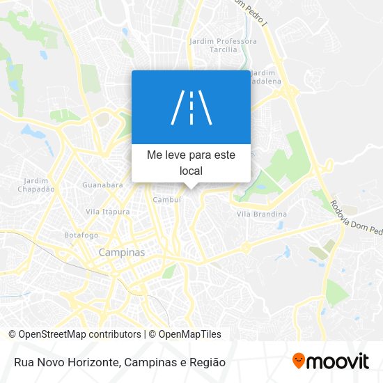 Rua Novo Horizonte mapa
