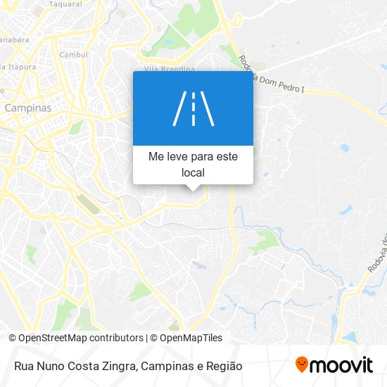 Rua Nuno Costa Zingra mapa