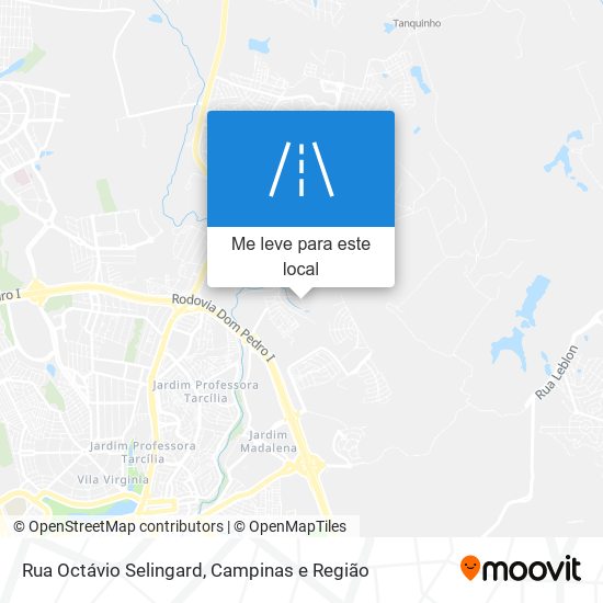 Rua Octávio Selingard mapa