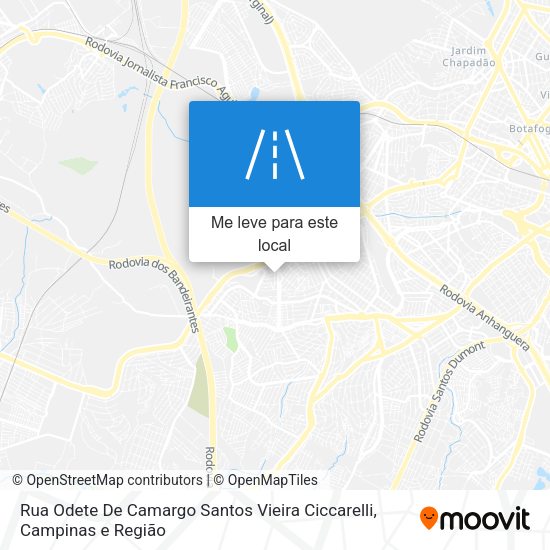 Rua Odete De Camargo Santos Vieira Ciccarelli mapa