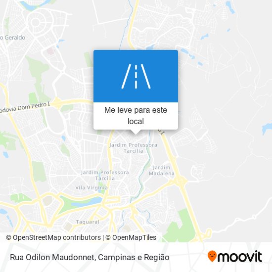 Rua Odilon Maudonnet mapa