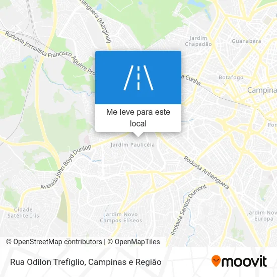 Rua Odilon Trefíglio mapa