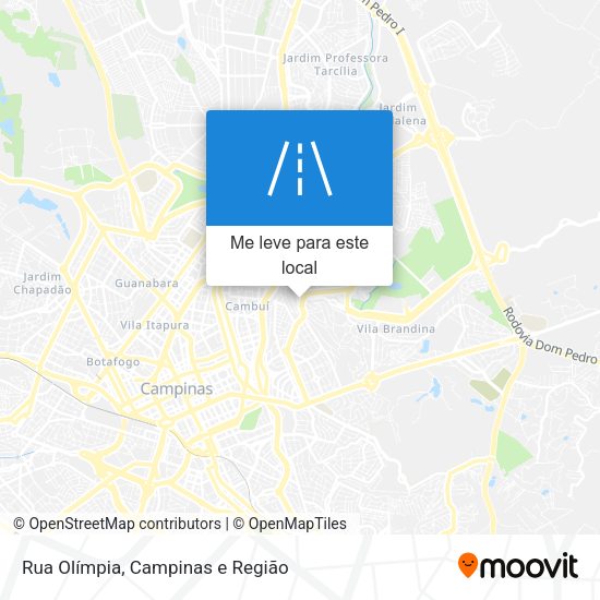 Rua Olímpia mapa