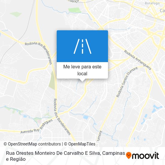 Rua Orestes Monteiro De Carvalho E Silva mapa